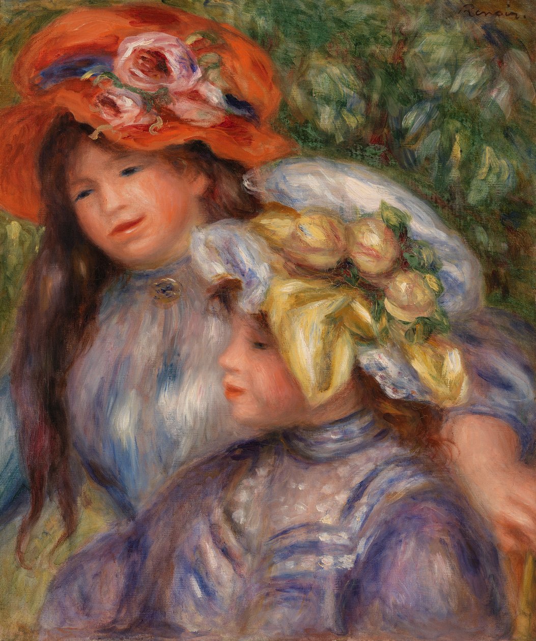 İki kız by Pierre Auguste Renoir