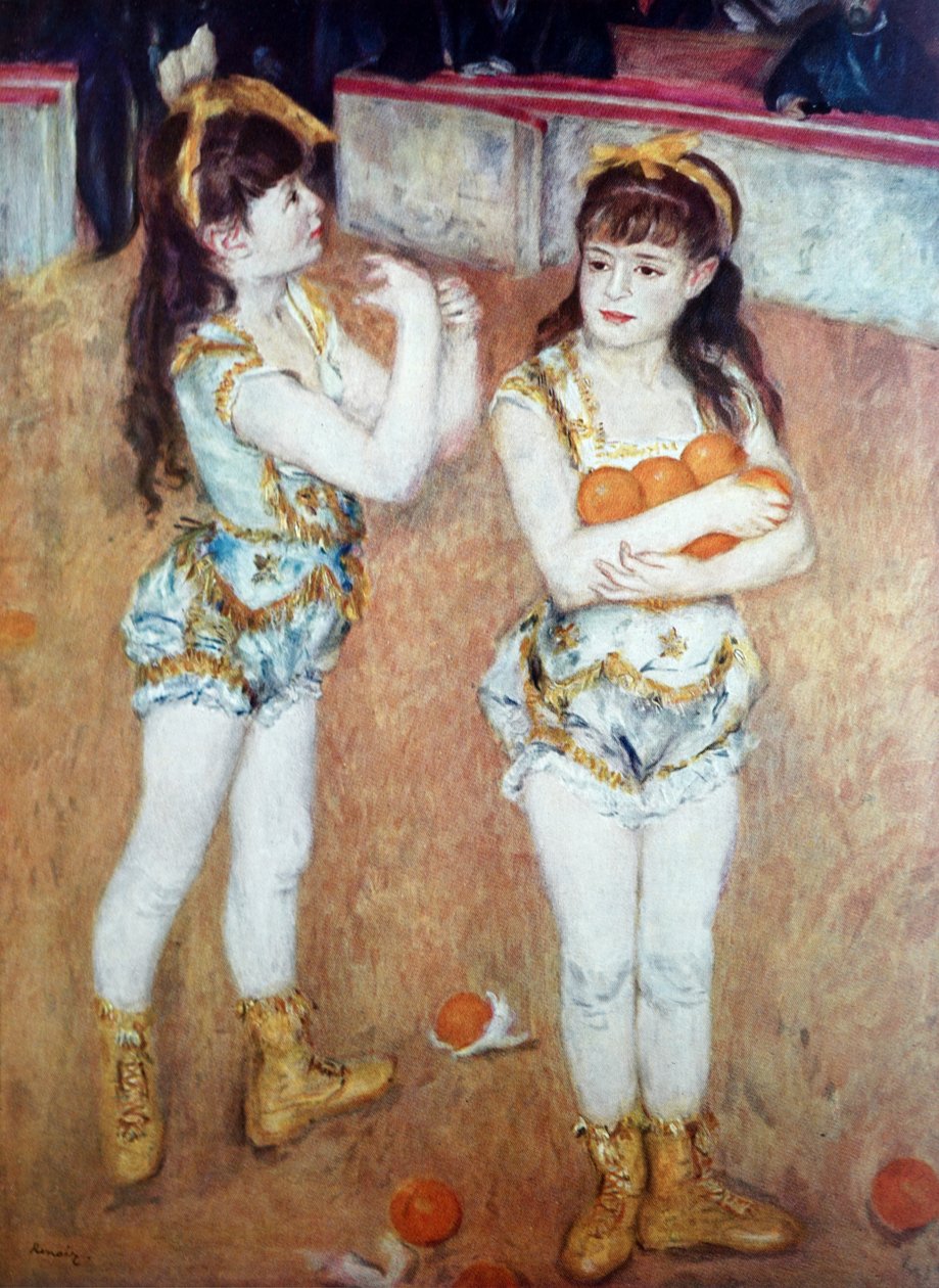 İki Küçük Sirk Kızı by Pierre Auguste Renoir