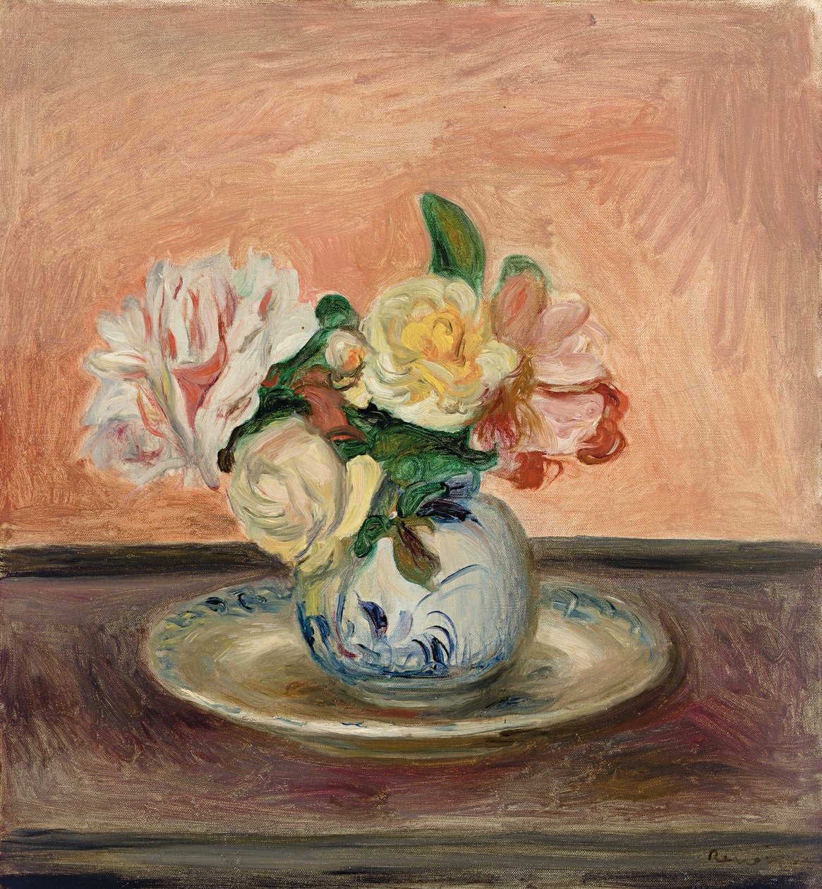 Çiçek Vazosu, 1901 by Pierre Auguste Renoir