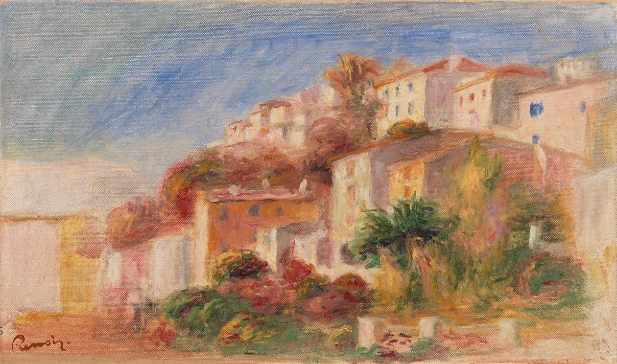Postane Bahçesinden Görünüm, Cagnes by Pierre Auguste Renoir