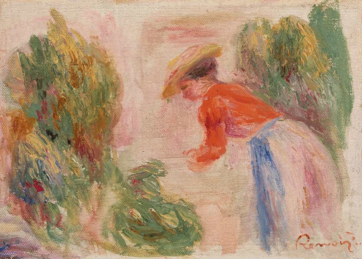 Çiçek Toplayan Kadın by Pierre Auguste Renoir