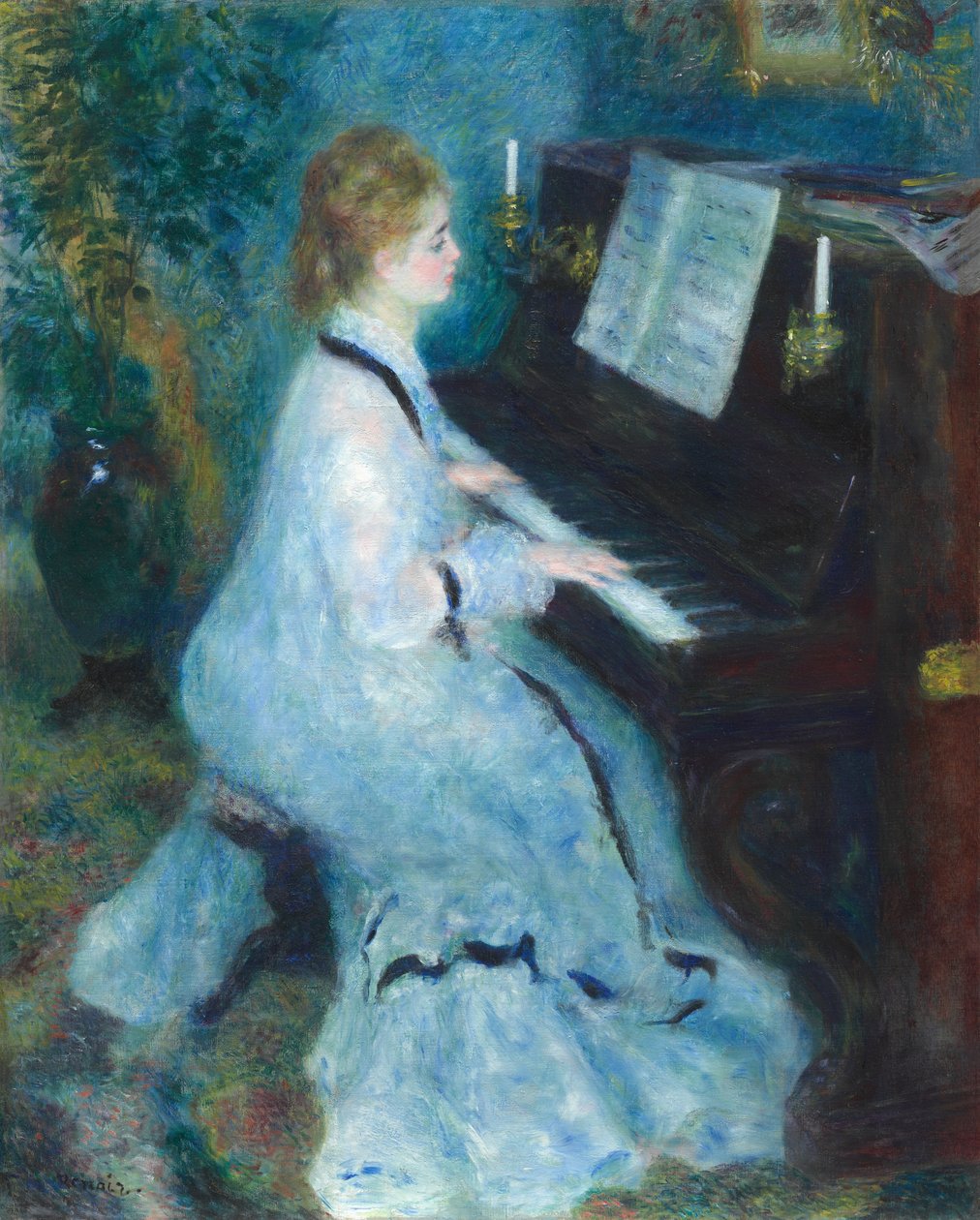 Piyanodaki Kadın by Pierre-Auguste Renoir