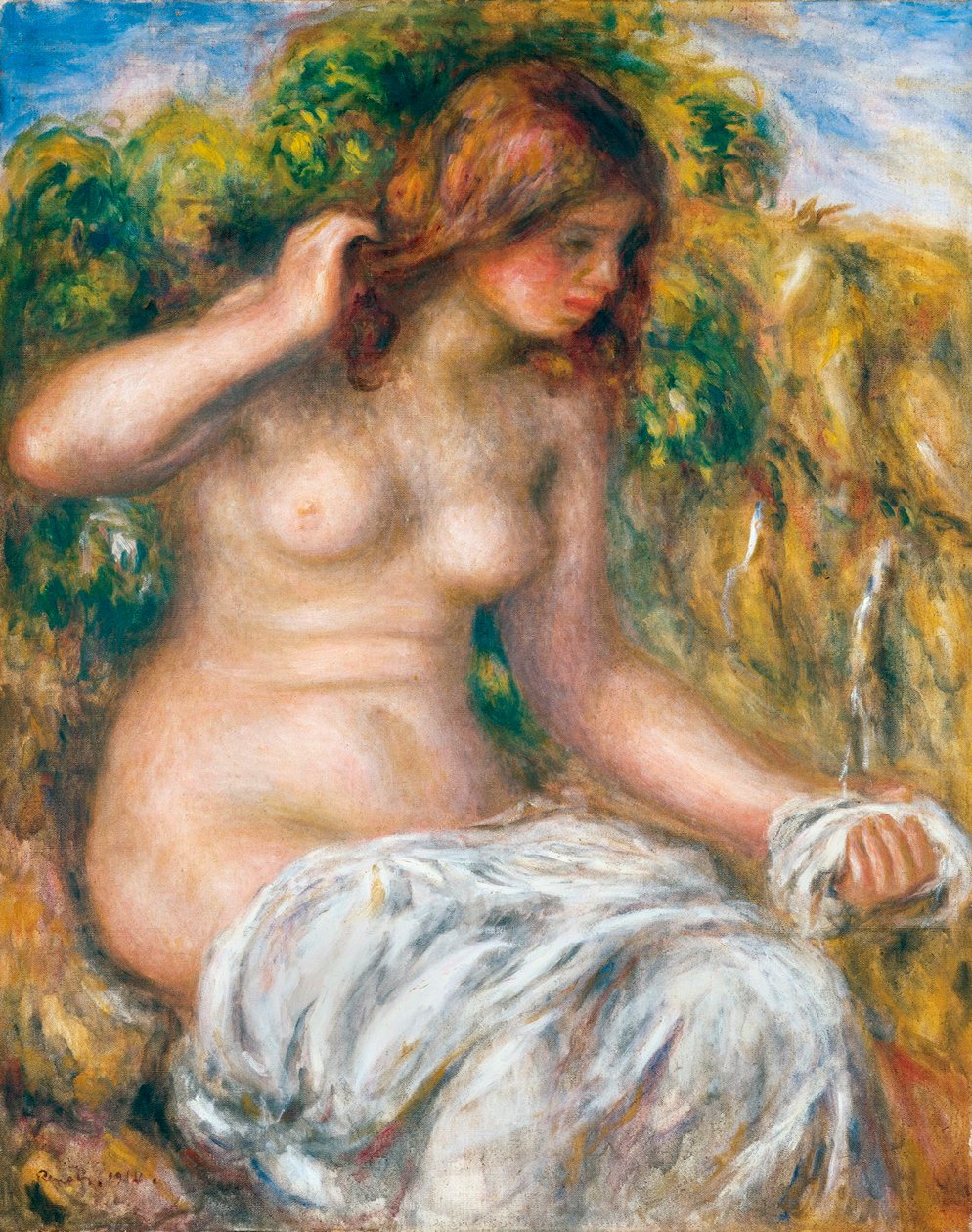 İlkbaharda Kadın, 1914 by Pierre Auguste Renoir