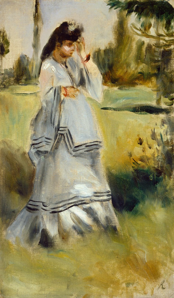 Parktaki Kadın, 1866. by Pierre Auguste Renoir
