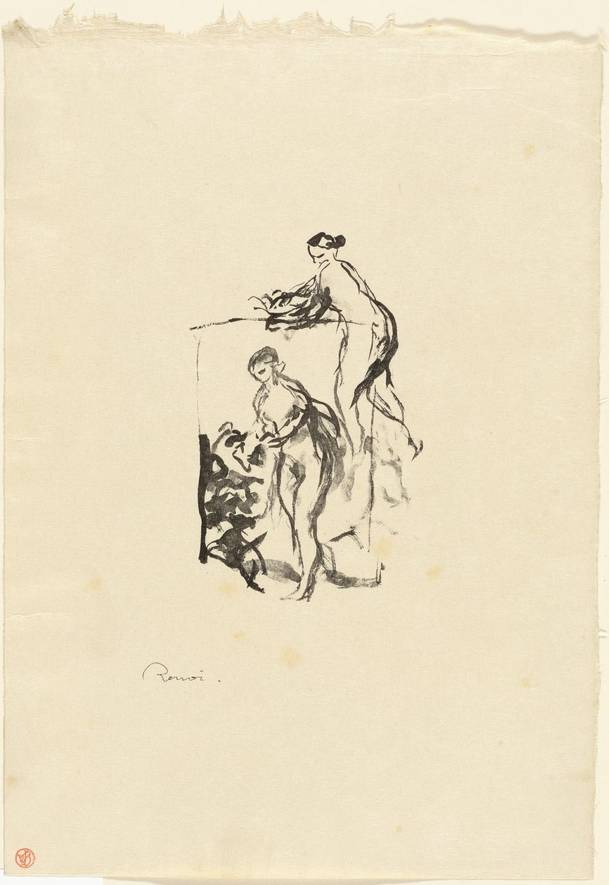 Asmalı Kadın, 3. çeşit by Pierre Auguste Renoir