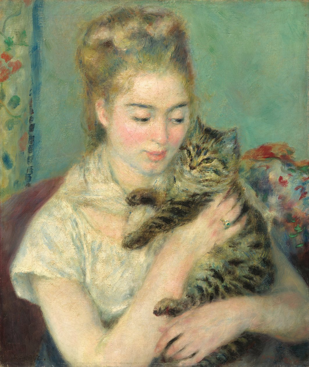 Kedili Kadın, c. 1875. by Pierre Auguste Renoir