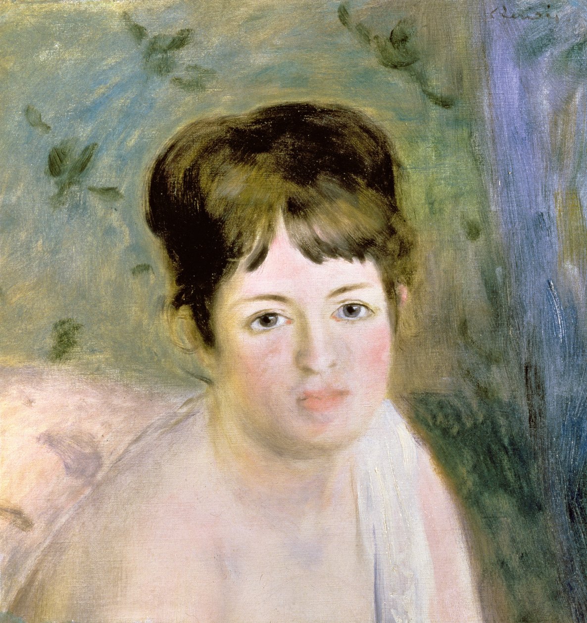 Kadının Başı, c.1876 by Pierre Auguste Renoir