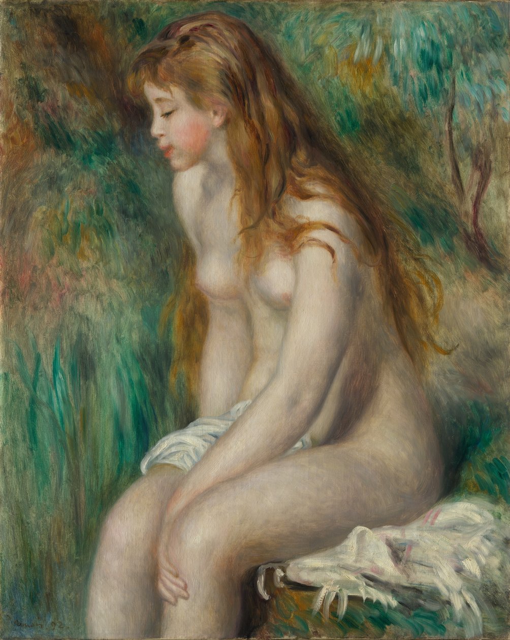 Genç Kız Banyosu, 1892. by Pierre Auguste Renoir
