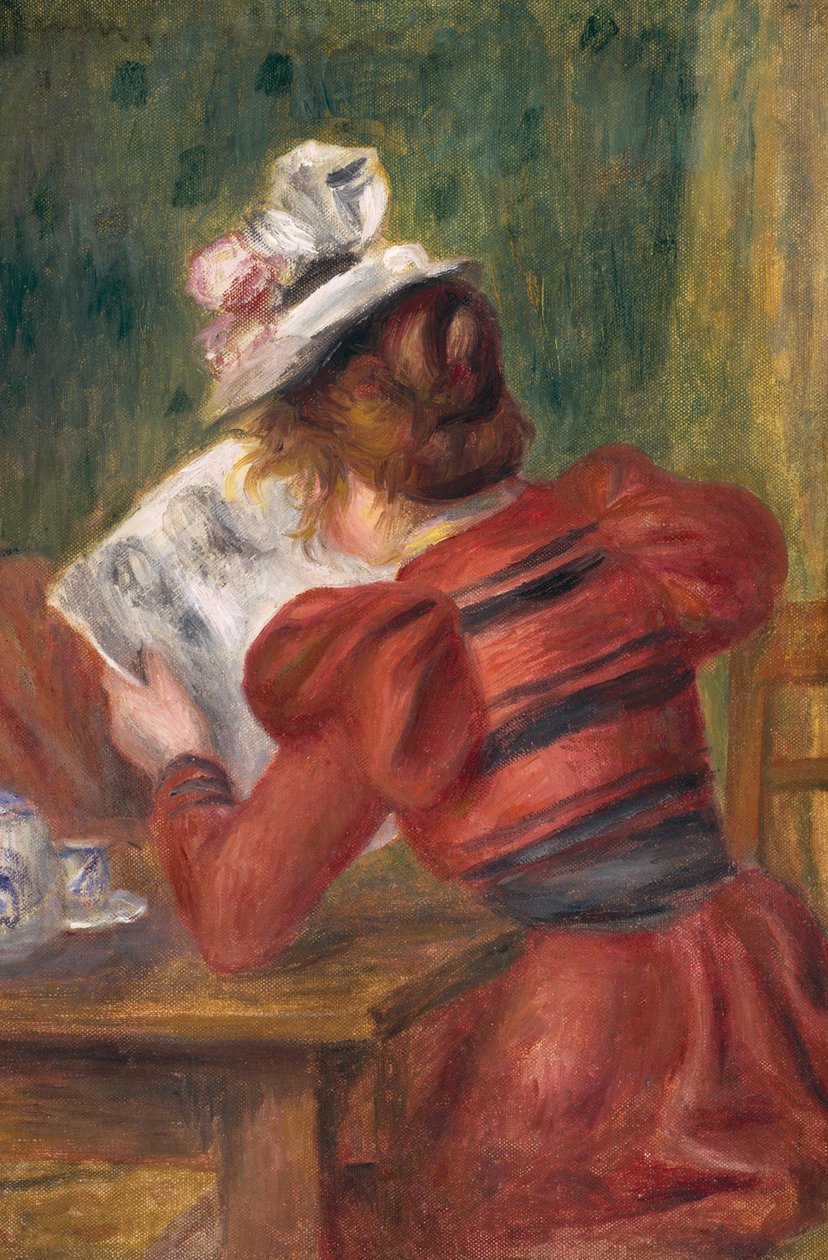 Genç Kız Okuma, 1897 by Pierre Auguste Renoir