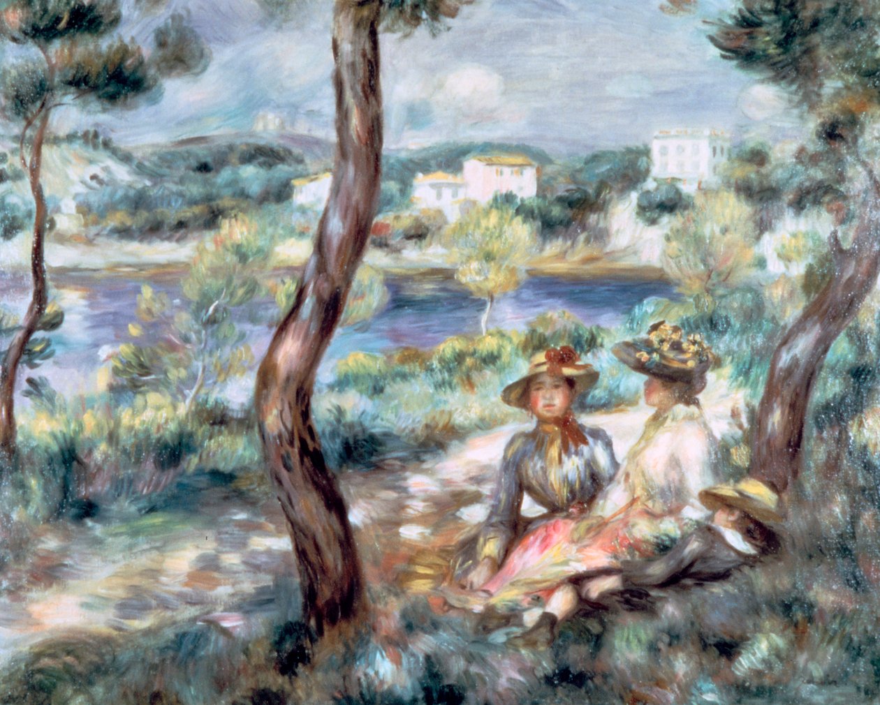 Manzaradaki Genç Kız ve Erkek, 1893. by Pierre Auguste Renoir