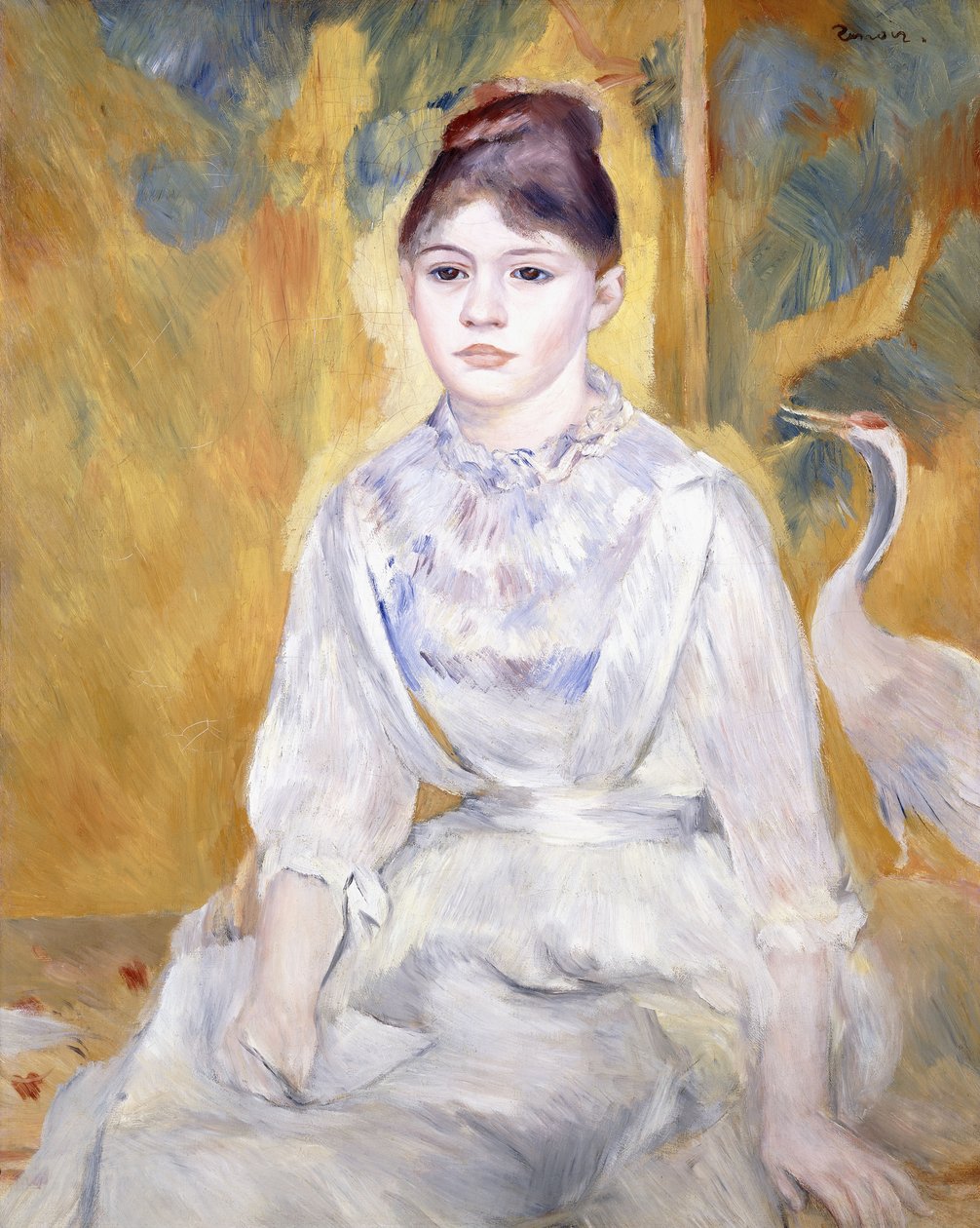 Kuğulu Genç Kız, 1886 by Pierre Auguste Renoir