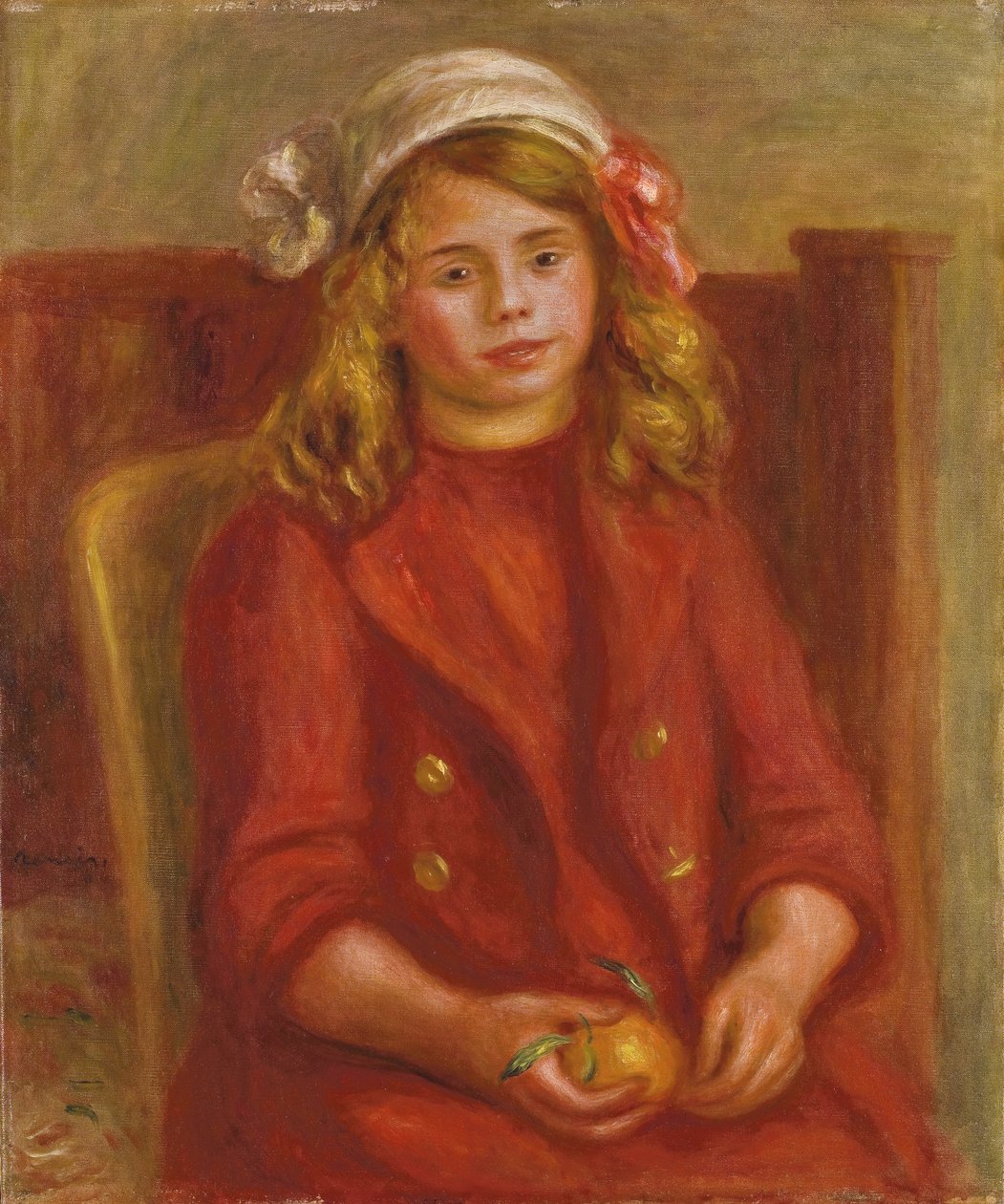 Portakallı Genç Kız; Portakallı fileto, 1911 by Pierre Auguste Renoir