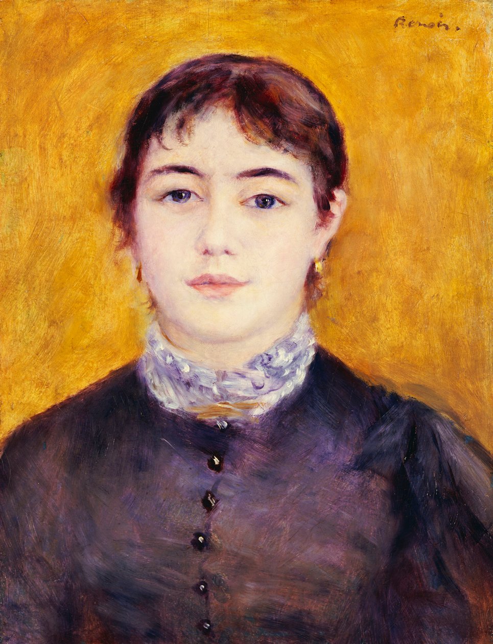 Mavili Genç Kadın, 1879 by Pierre Auguste Renoir