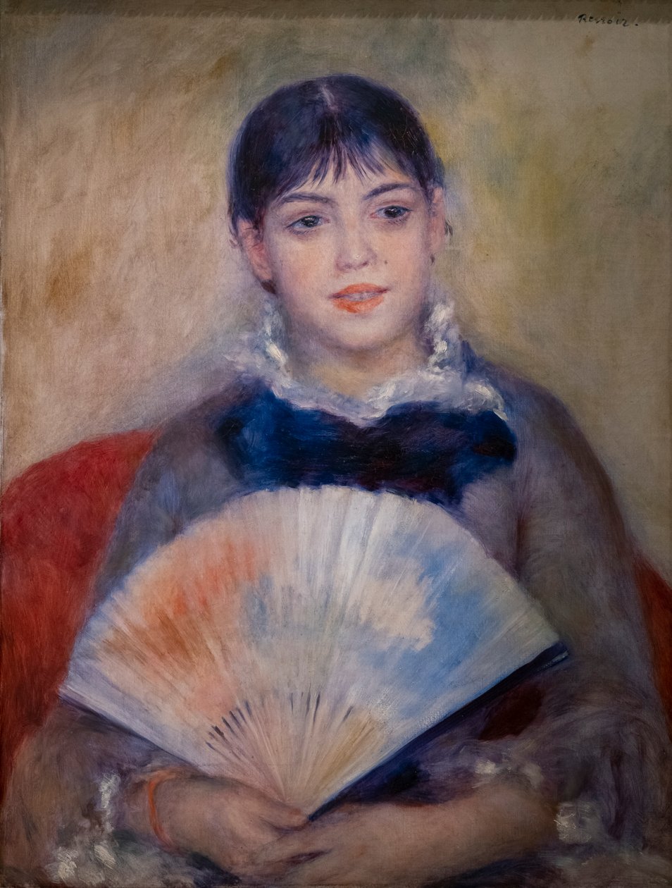 Hayranı olan genç kadın by Pierre Auguste Renoir