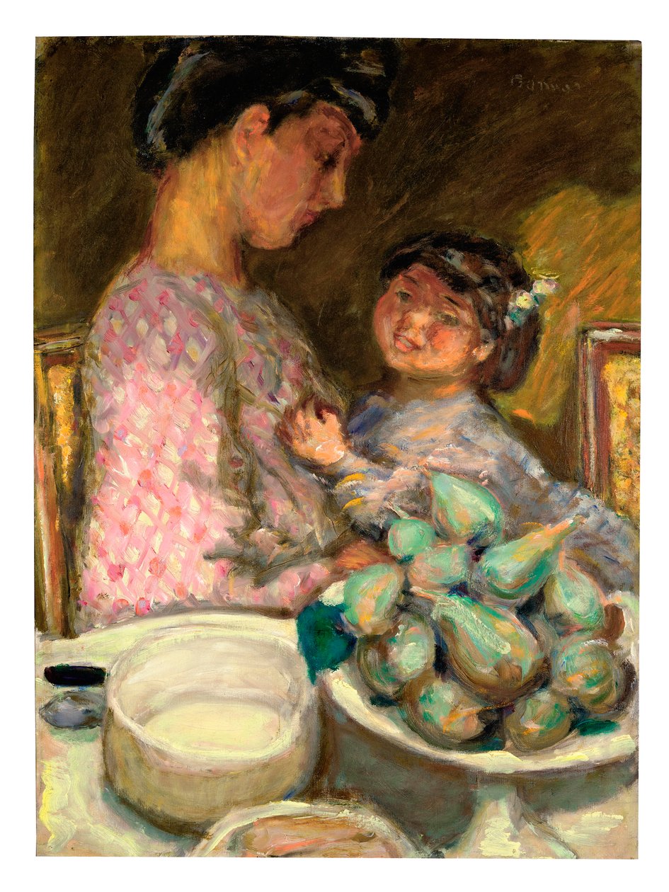 bir tabak incir by Pierre Bonnard