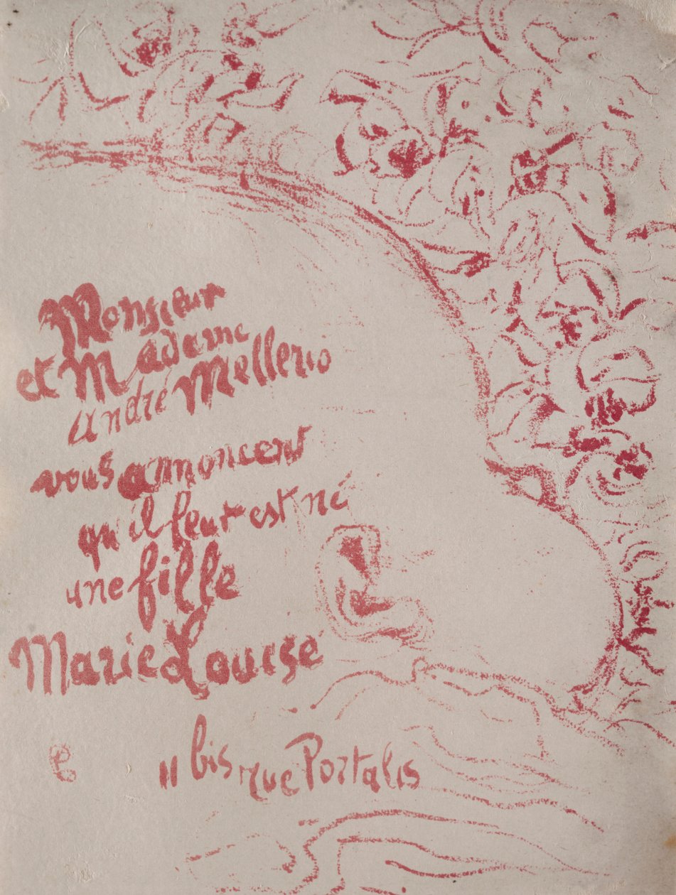 Doğum ilanı, 1898. by Pierre Bonnard