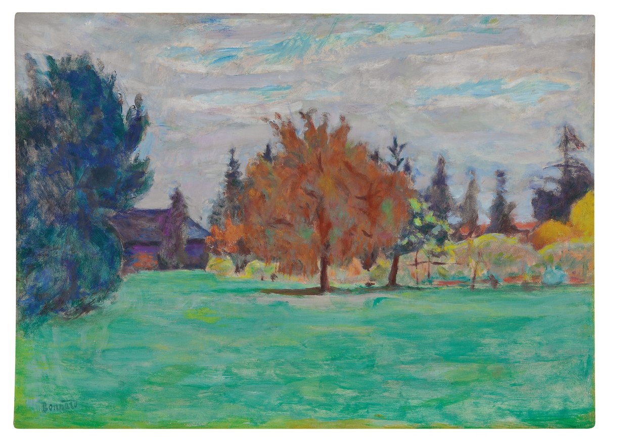 Sarı Ağaç, Le Cos au Grand-Lemps, c.1913 (tuval üzerine serilen kağıt üzerine yağlı boya) by Pierre Bonnard