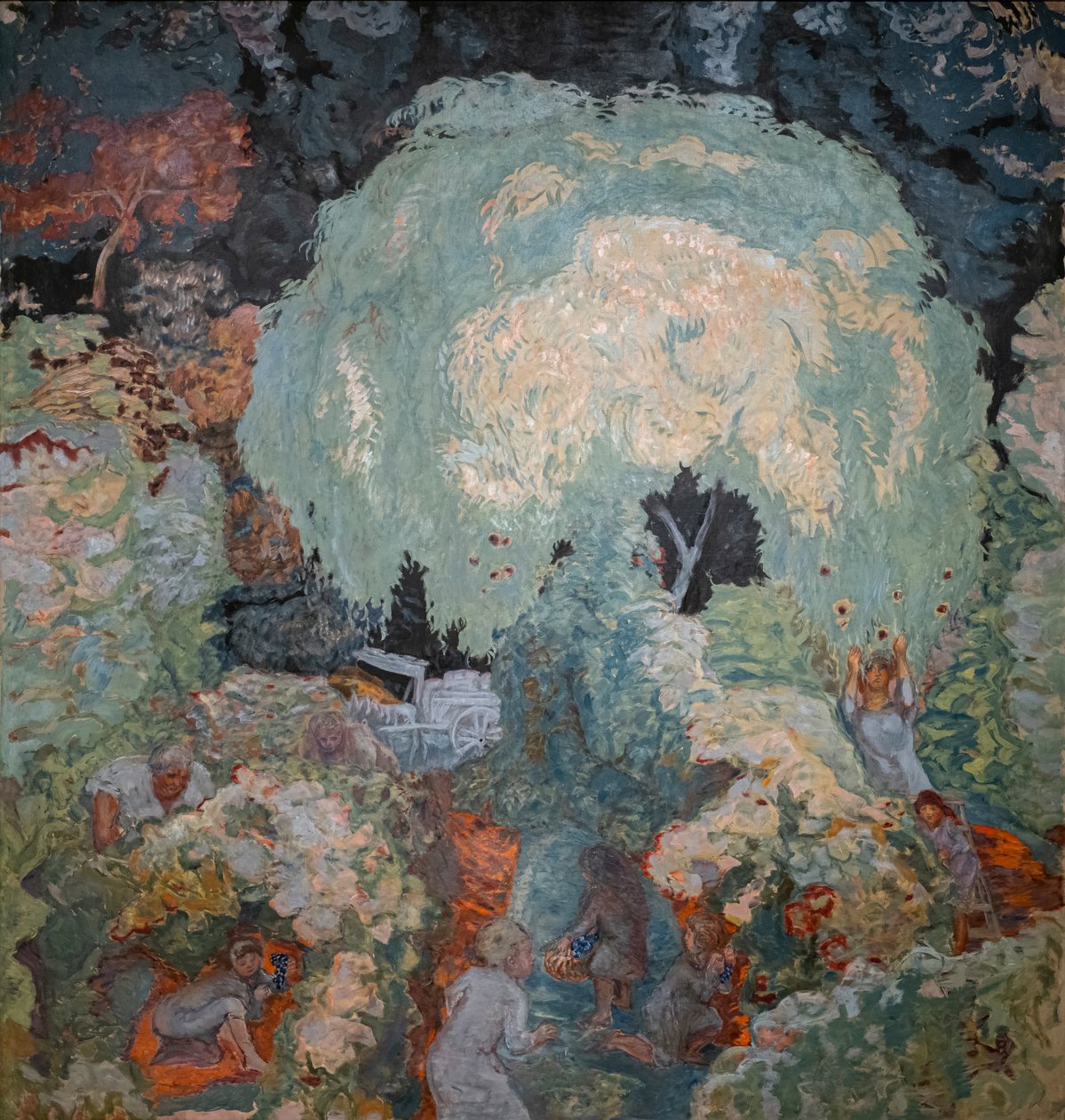 Sonbahar mevsimi. Meyve toplama by Pierre Bonnard