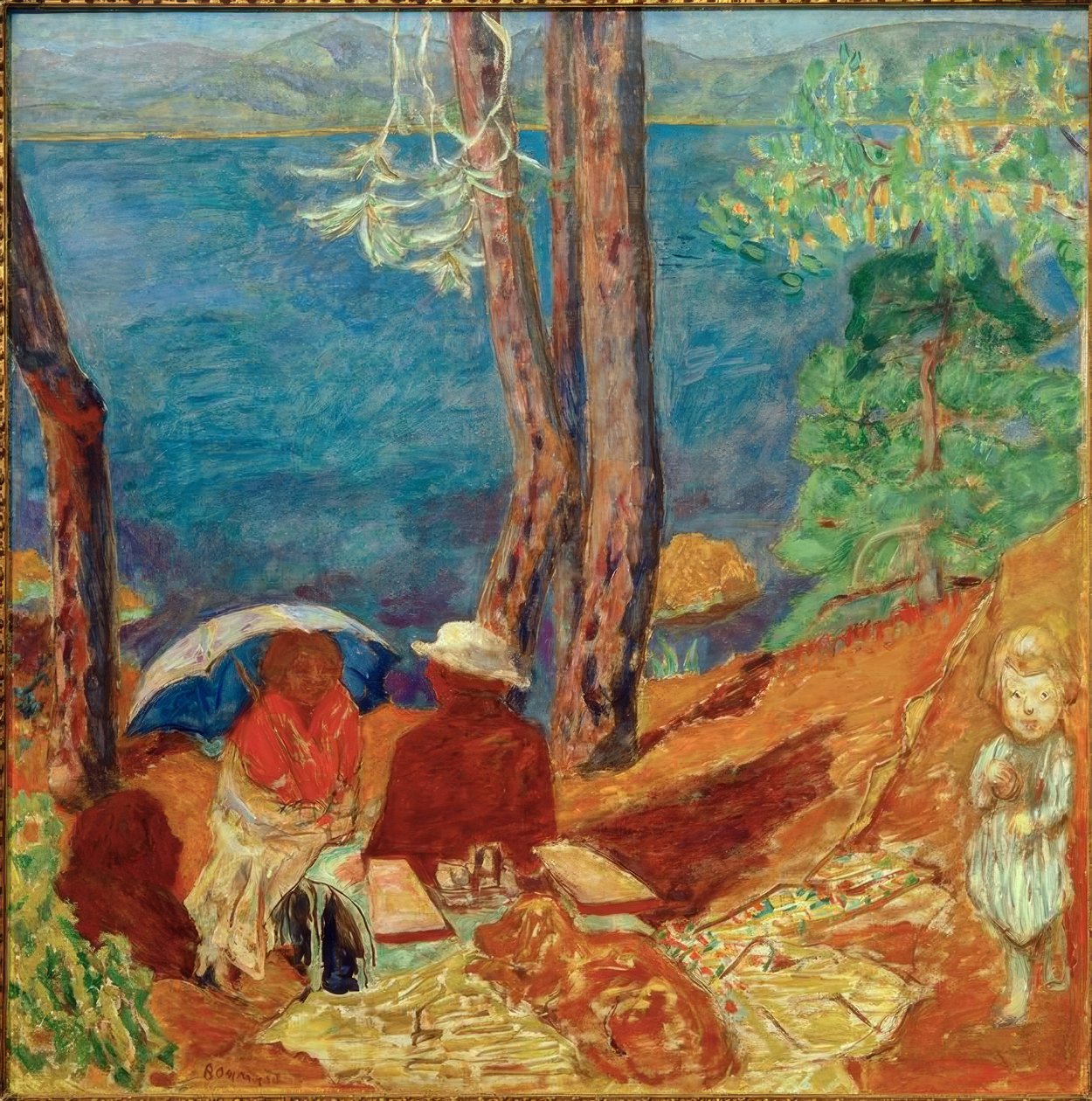 Bord du mer, sous les pins by Pierre Bonnard
