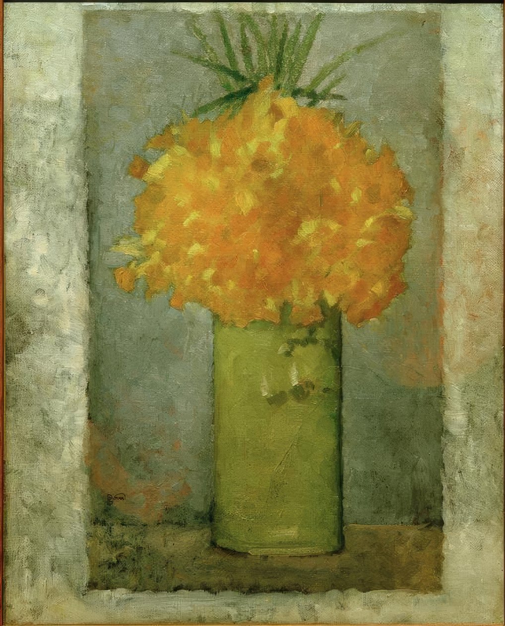 Nergis buketi (Yeşil bir tencerede nergis) by Pierre Bonnard
