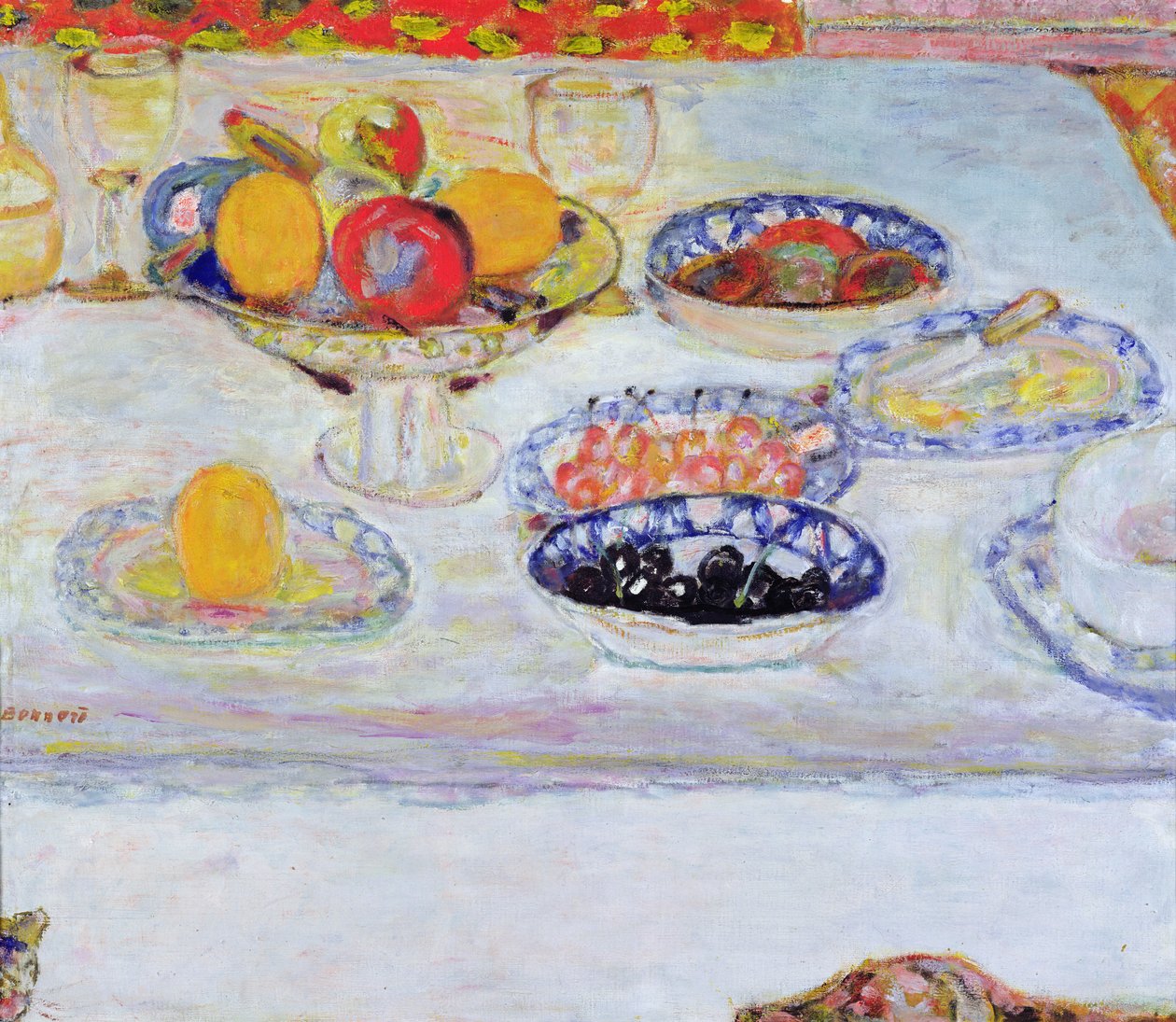 Meyve Kasesi ve Tabakları, 1930-32 by Pierre Bonnard