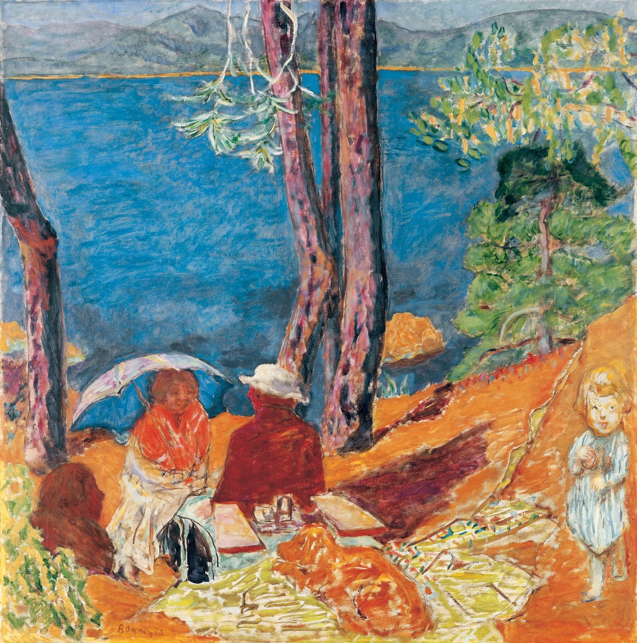 Deniz kenarında, Çamların Altında by Pierre Bonnard