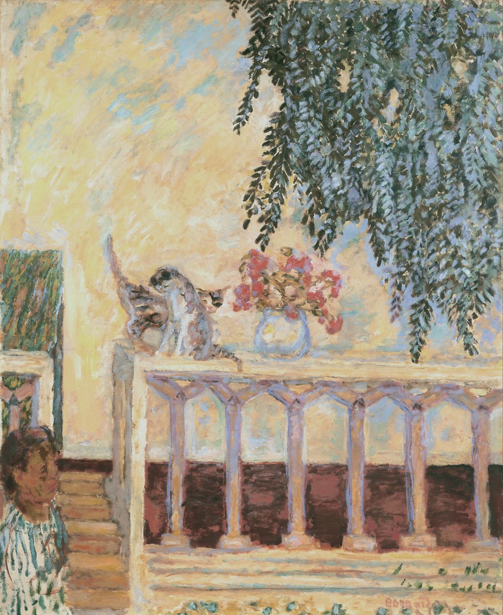 Korkuluktaki Kediler by Pierre Bonnard