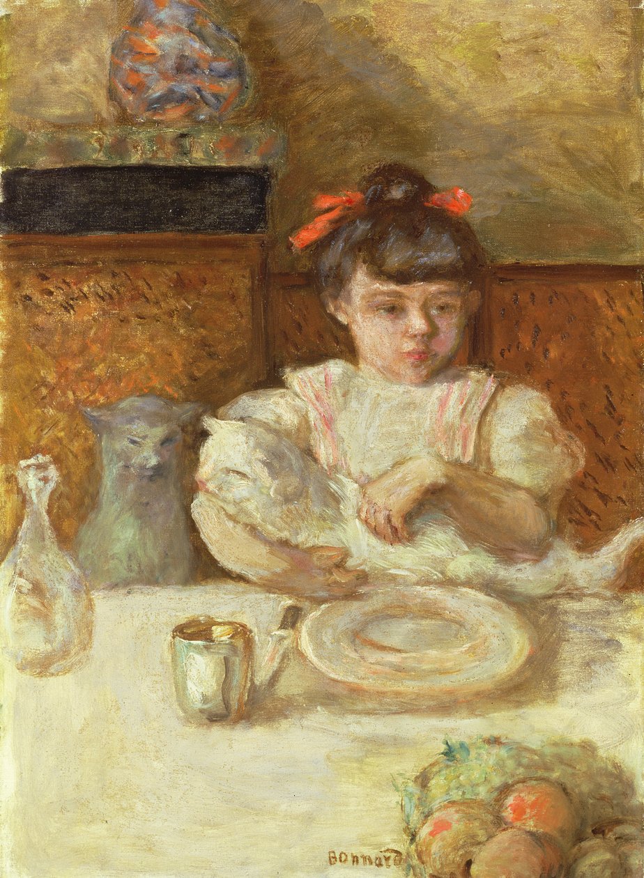 Kedili Çocuk, c.1906 (tuval üzerine yağlı boya) by Pierre Bonnard