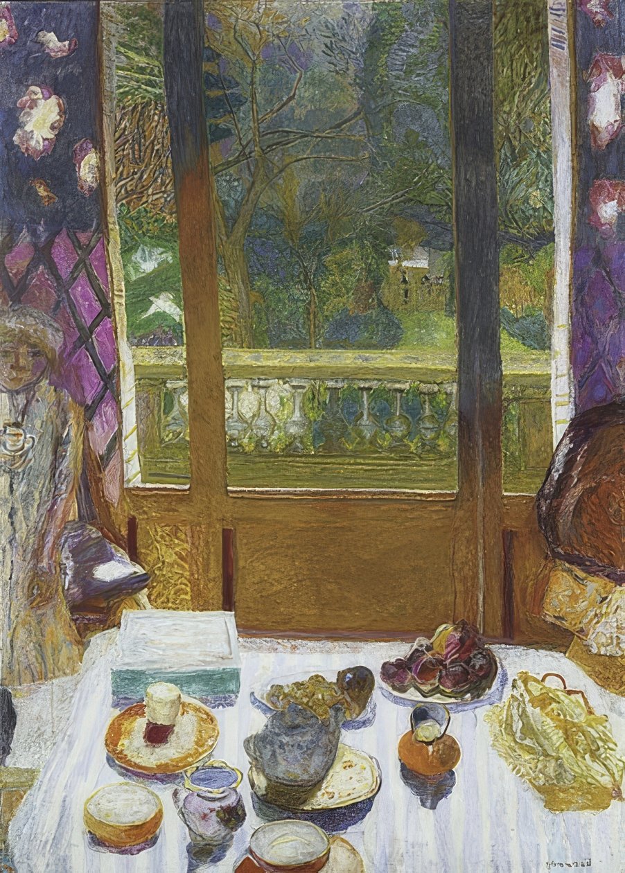Bahçe manzaralı kahvaltı salonu. 1930-31 by Pierre Bonnard