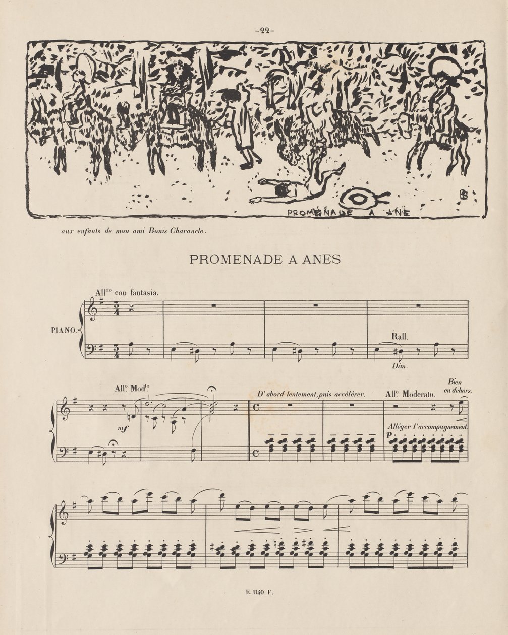eşek gezintisi by Pierre Bonnard