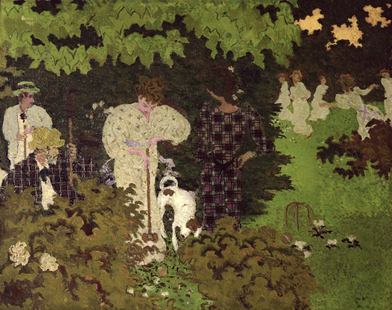 Alacakaranlık veya Bir Yuvarlak Kroket, 1892 by Pierre Bonnard
