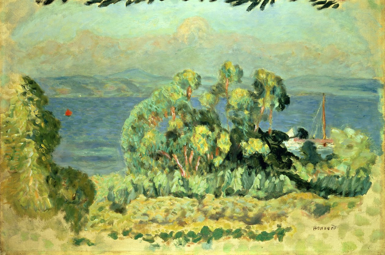 Okaliptüs Ağaçları (tuval üzerine yağlı boya) by Pierre Bonnard