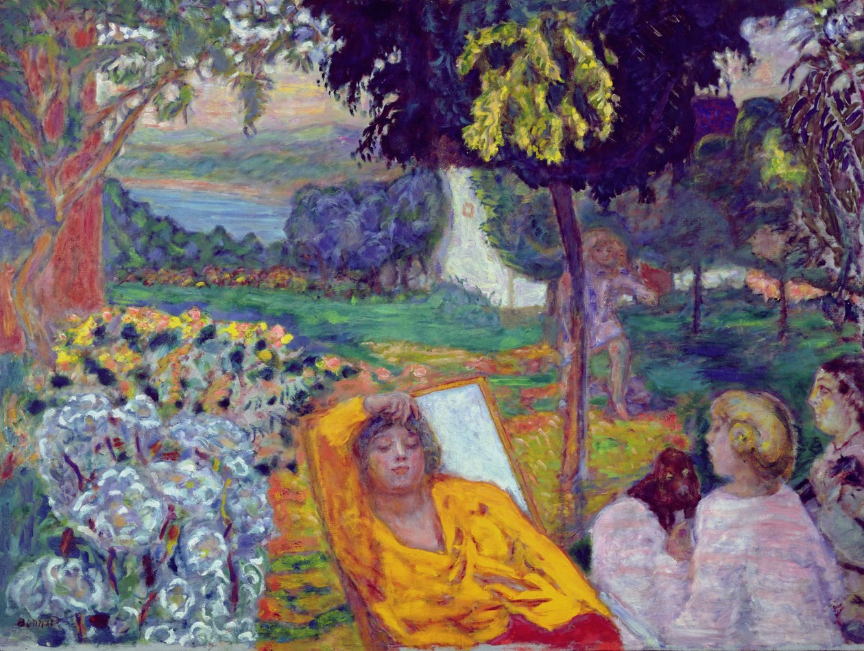 Akşam (veya Siesta veya Güney Bahçesinde) 1914 by Pierre Bonnard