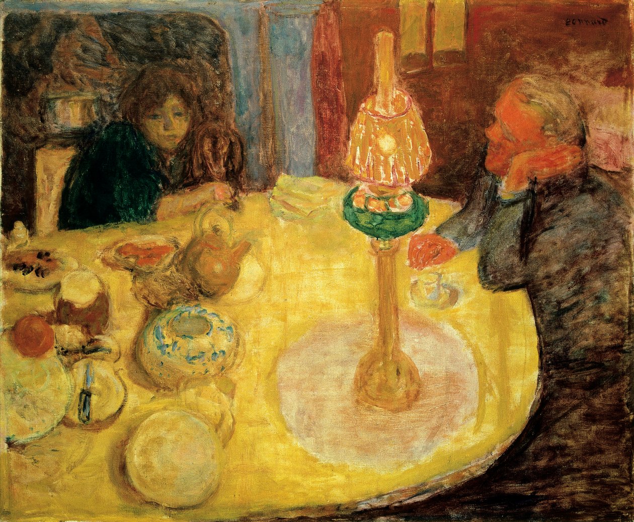 Lambanın altında akşam by Pierre Bonnard
