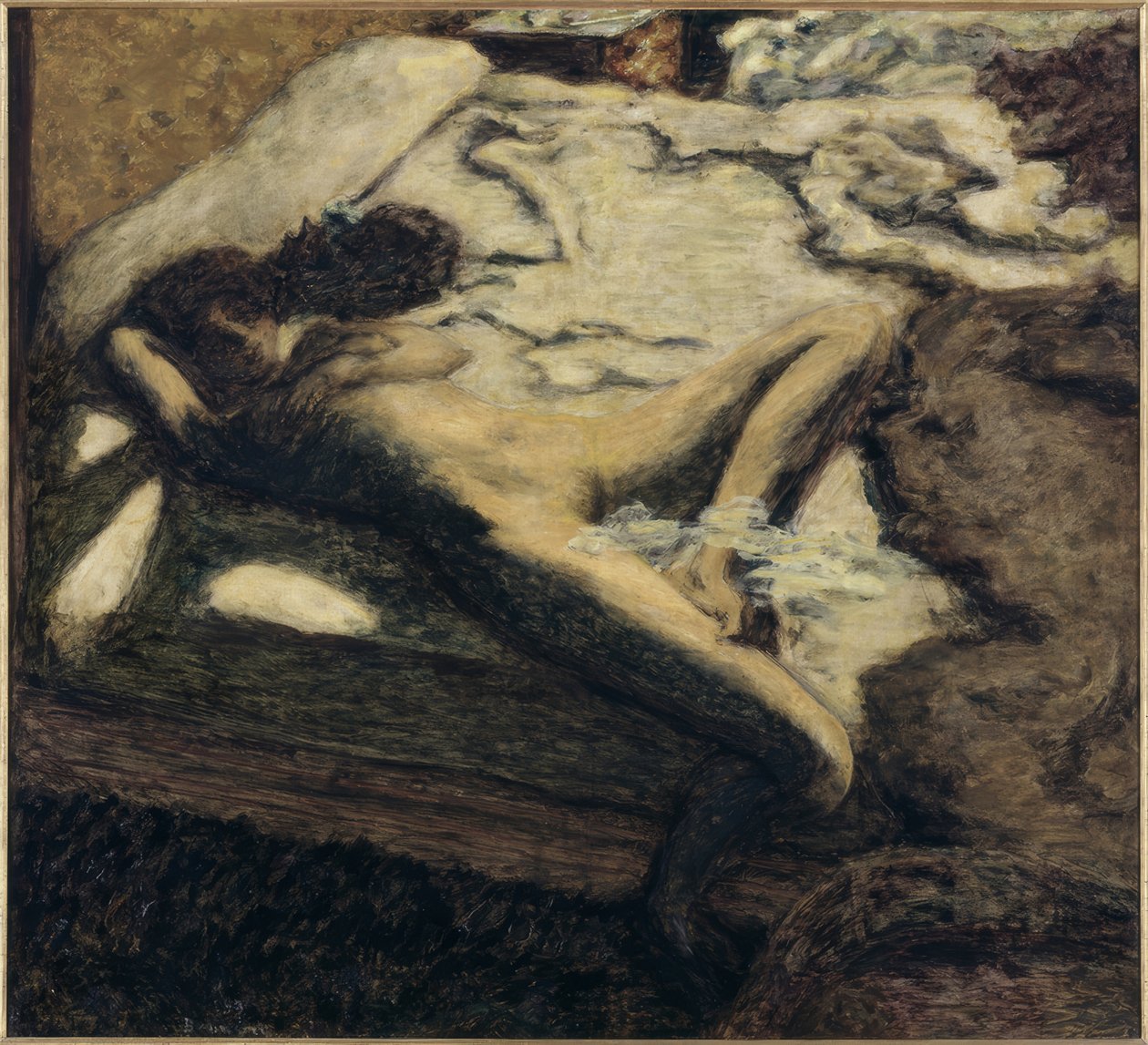 Bir yatakta uyuklayan kadın veya Indolente by Pierre Bonnard