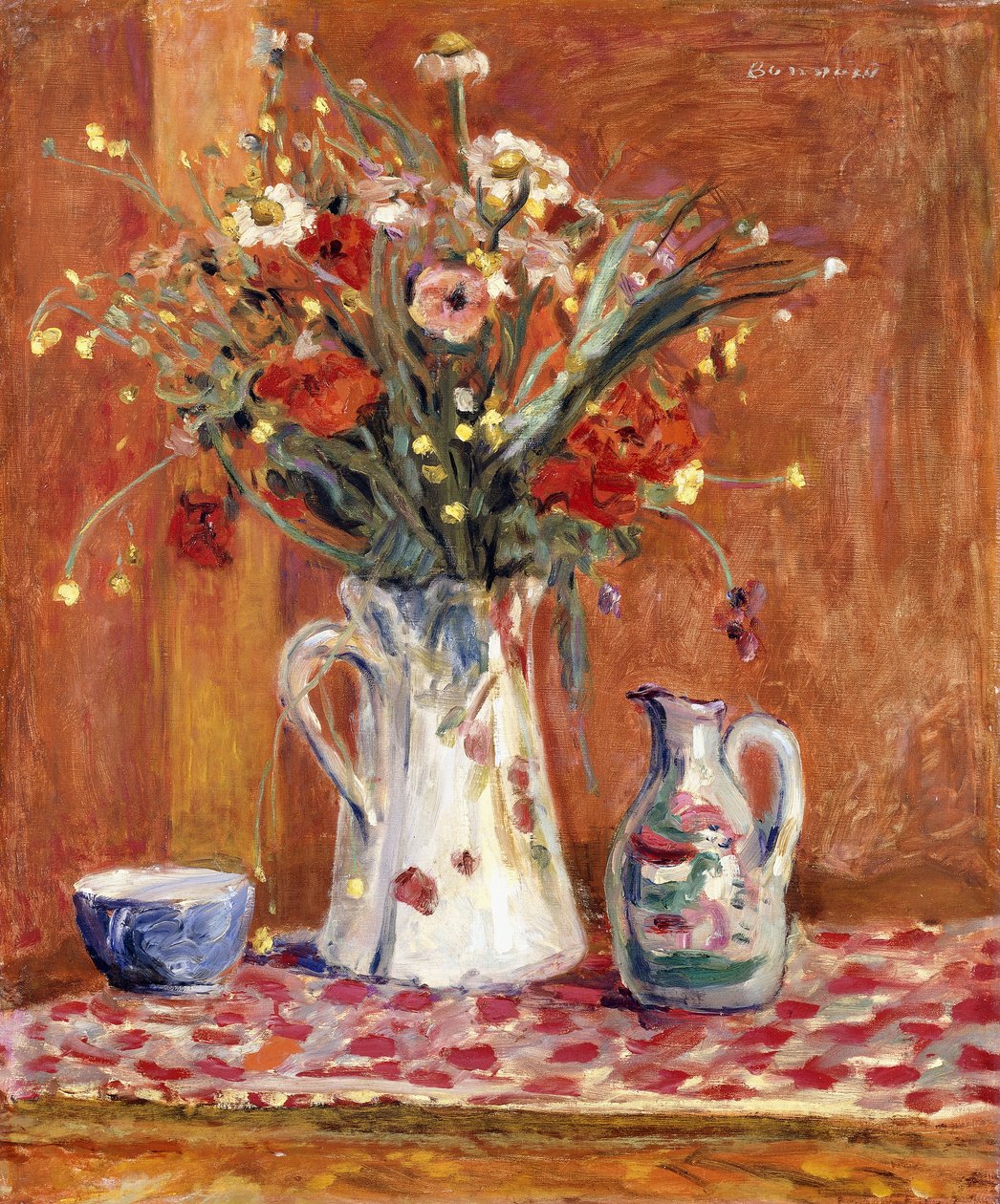 Çanak Çömlekli Çiçekler by Pierre Bonnard