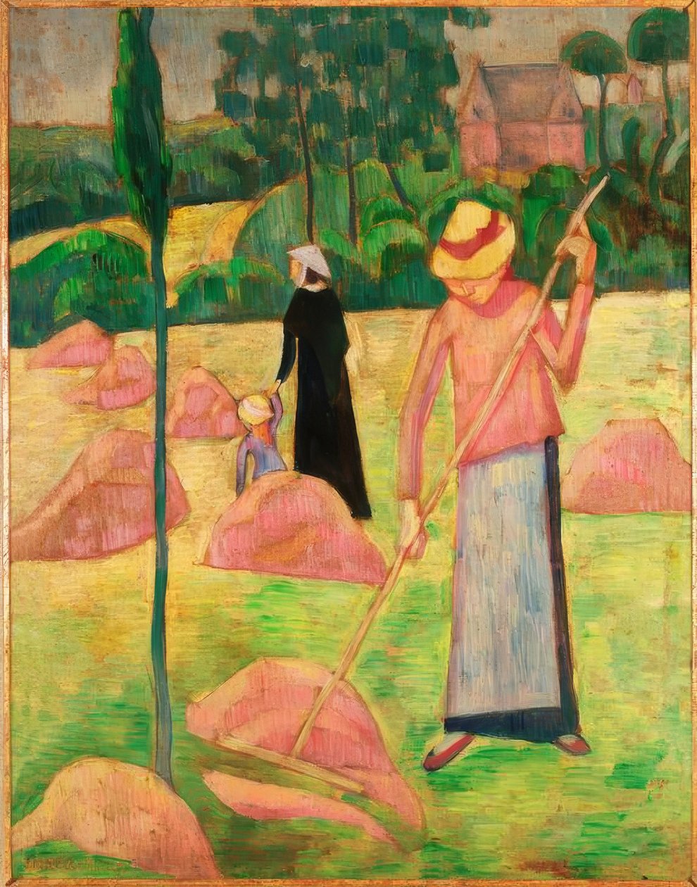 tırmık ile kadın by Pierre Bonnard
