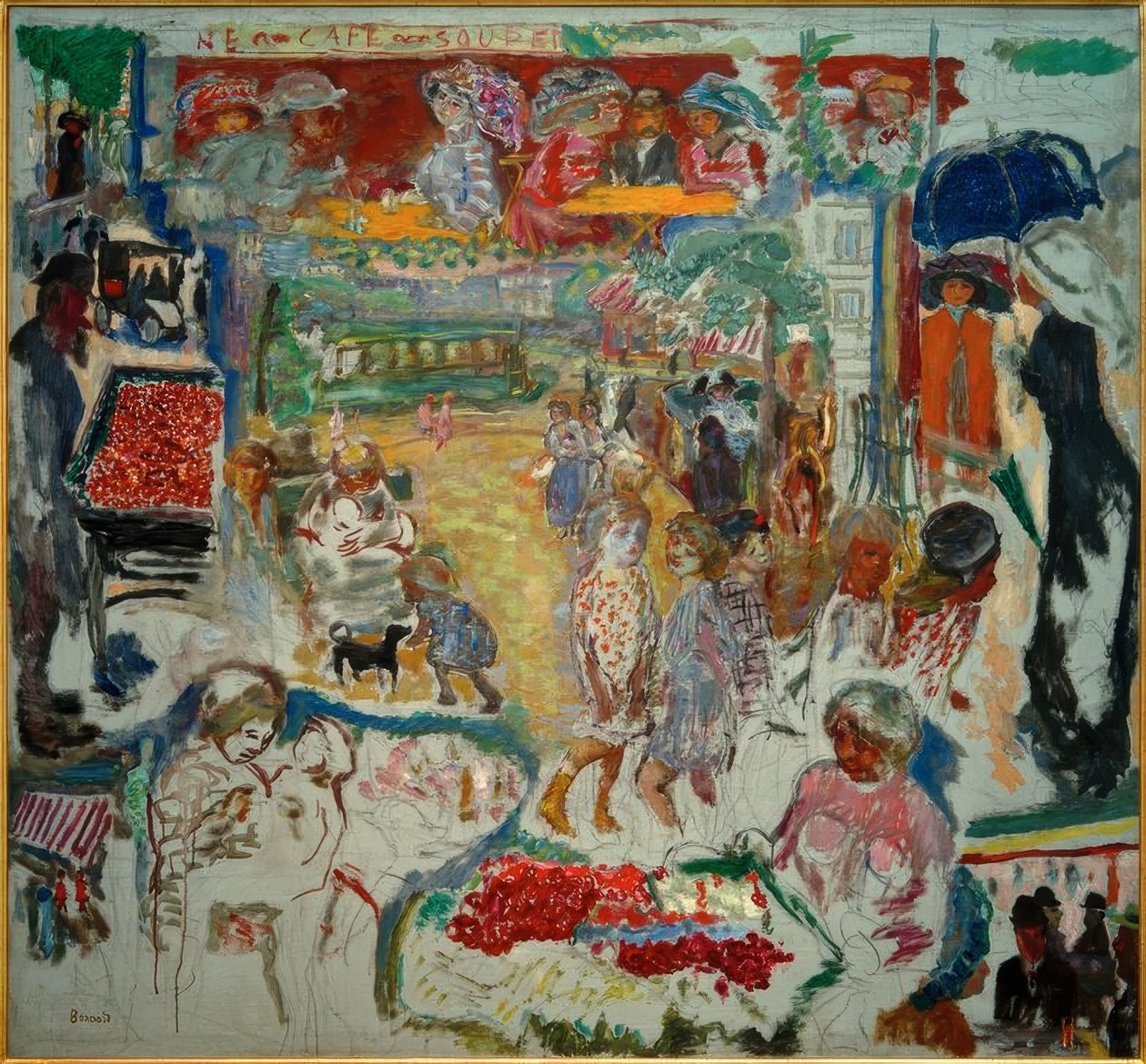 Harika dekorasyon, sokak sahnesi by Pierre Bonnard