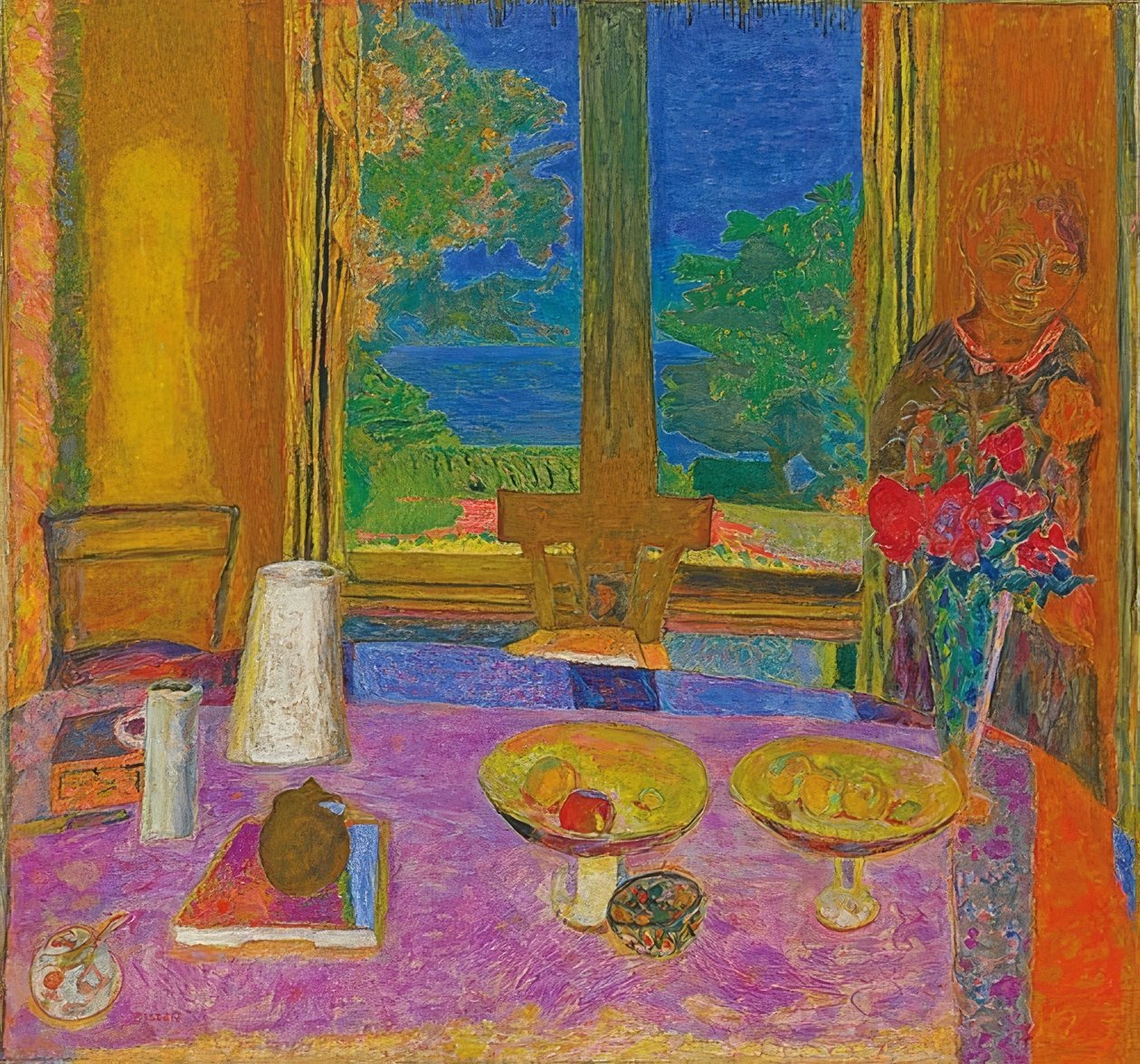 Bahçeye bakan büyük yemek odası (Grande salle à manger sur le jardin). 1934-35 by Pierre Bonnard