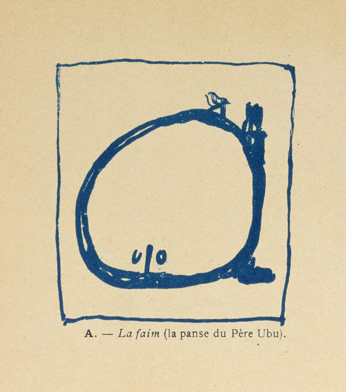 Açlık - Pere Ubus paunch, Pere Ubu Alfabesinden, 1900 by Pierre Bonnard