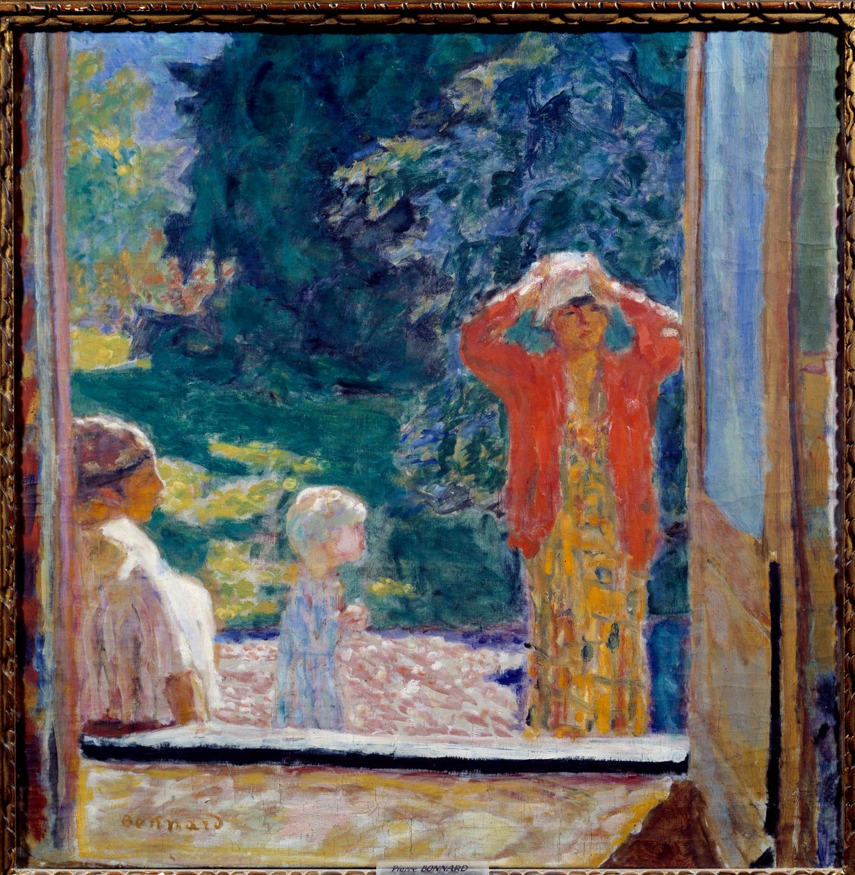 Pencerenin önünde by Pierre Bonnard