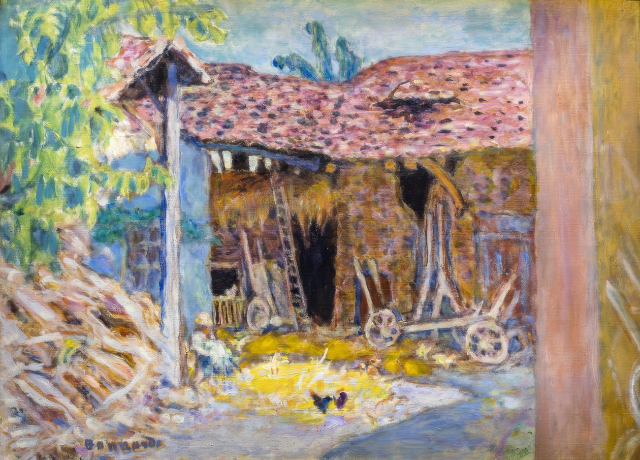 Bir Çiftliğin veya Ahırın Avlusu by Pierre Bonnard