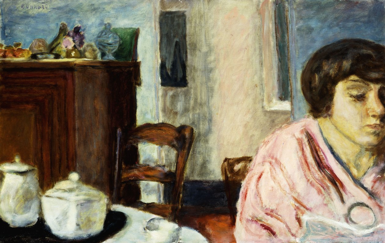 Başlı İç Mekan; Kafa ile iç by Pierre Bonnard