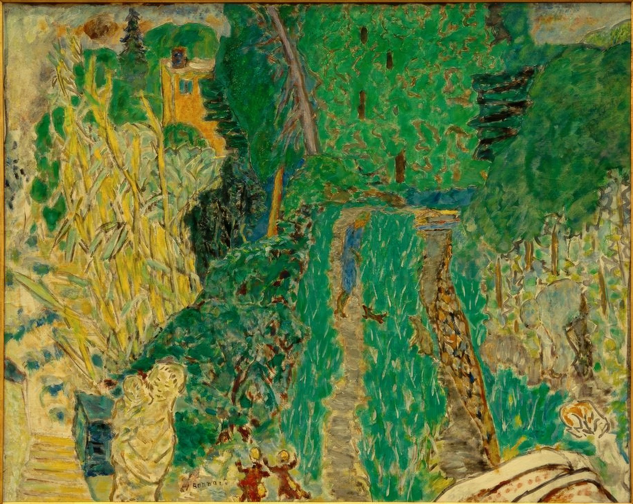 Küçük köprüde bahçe by Pierre Bonnard