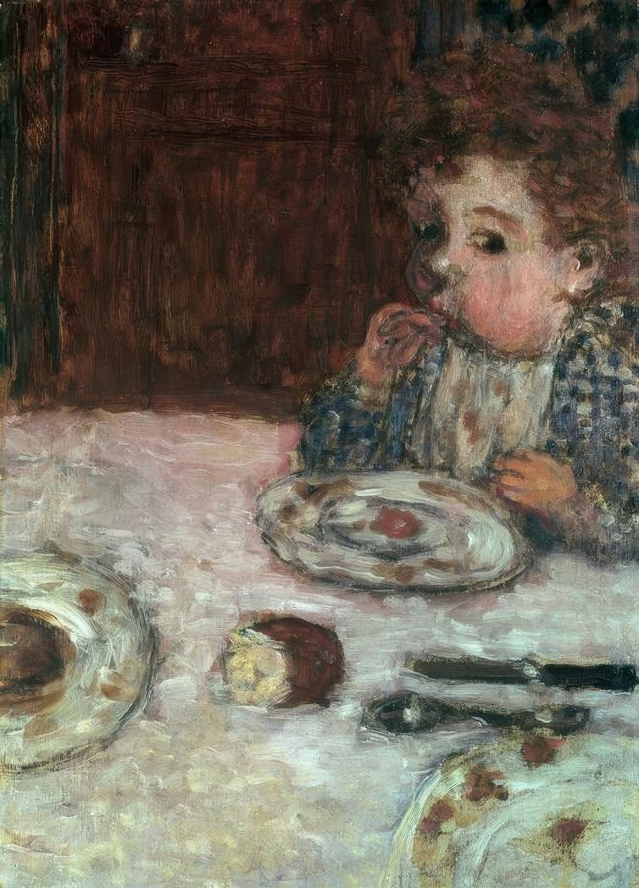 kahvaltıda çocuk by Pierre Bonnard