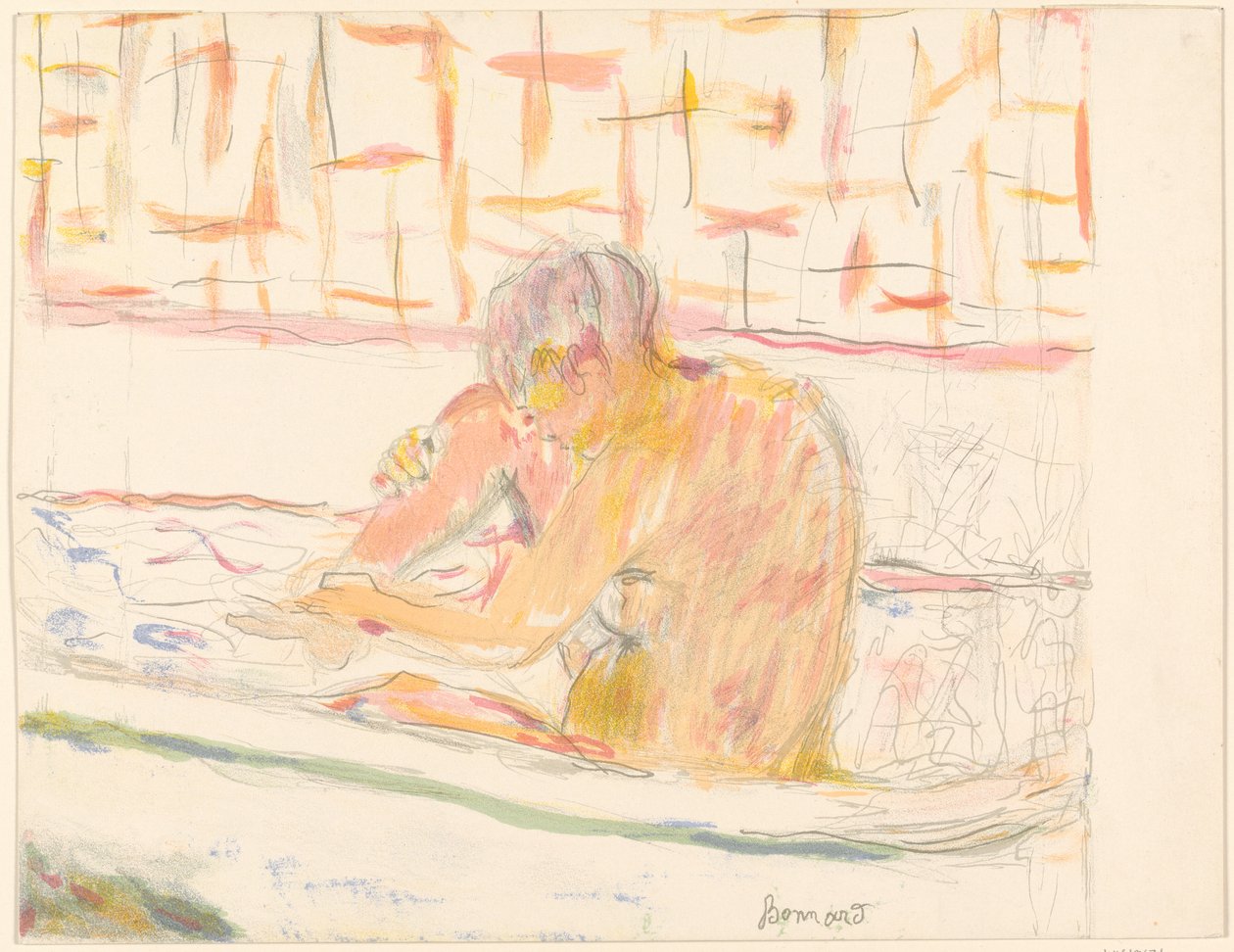 kadın, içinde, küvet by Pierre Bonnard