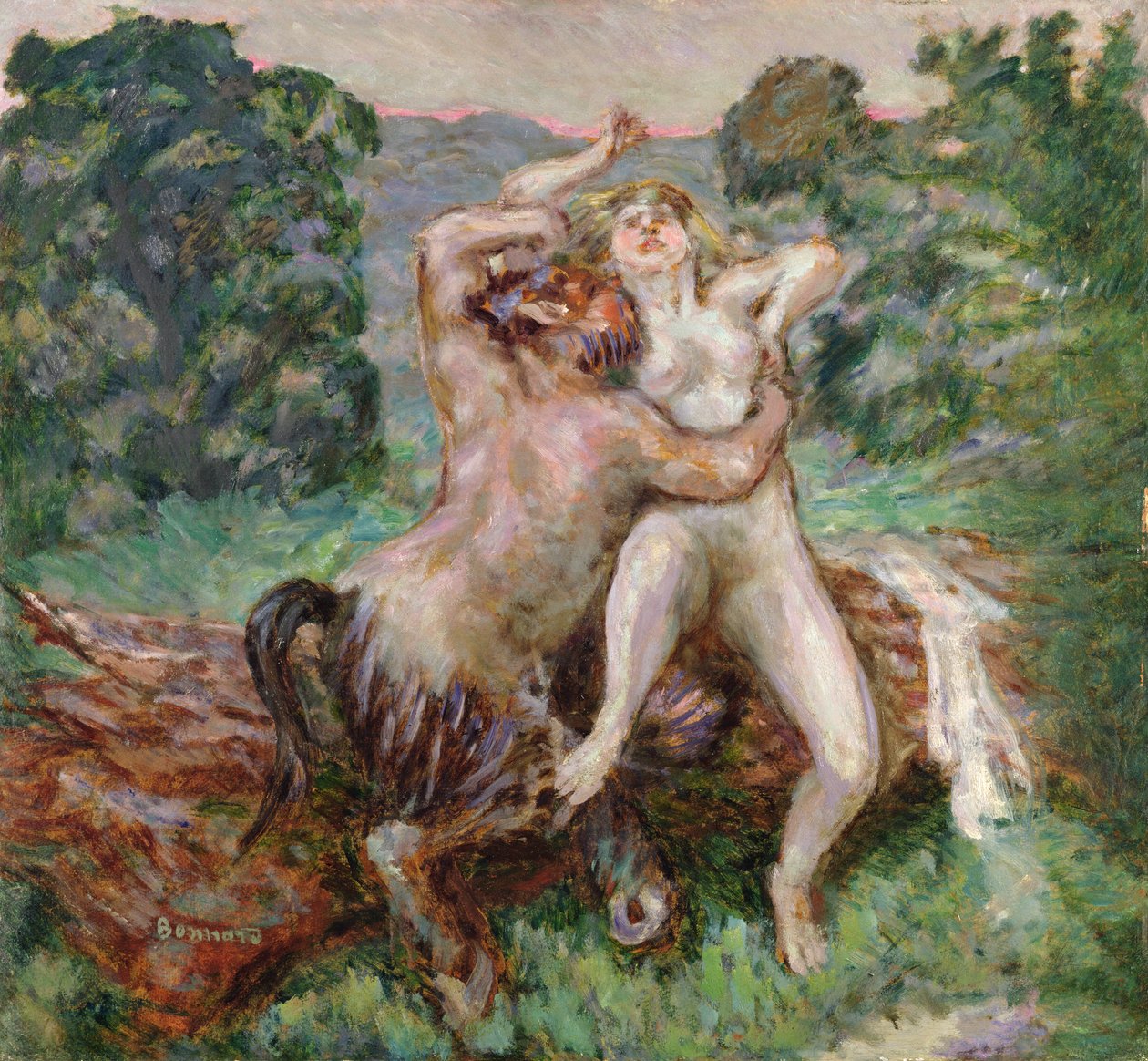 Bir faun için öğleden sonra by Pierre Bonnard