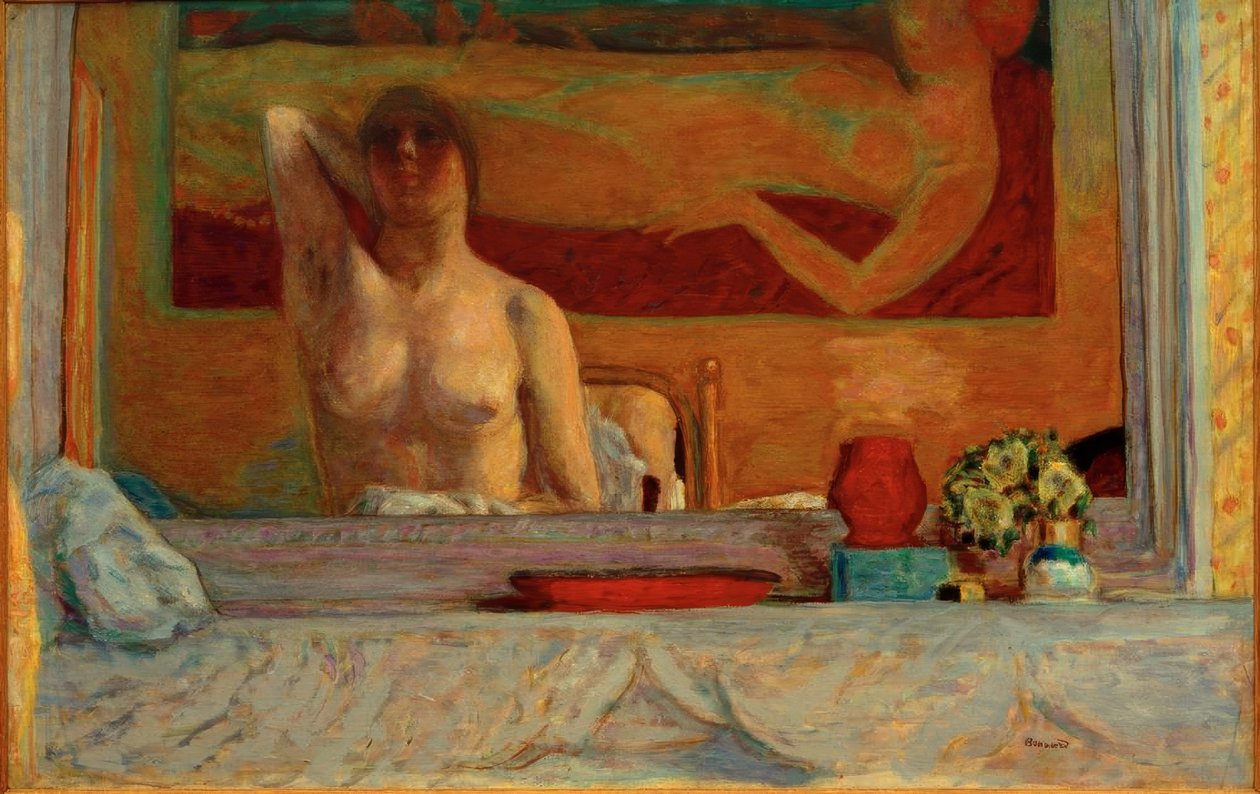La Cheminée (Kadın tuvaletinde) " by Pierre Bonnard