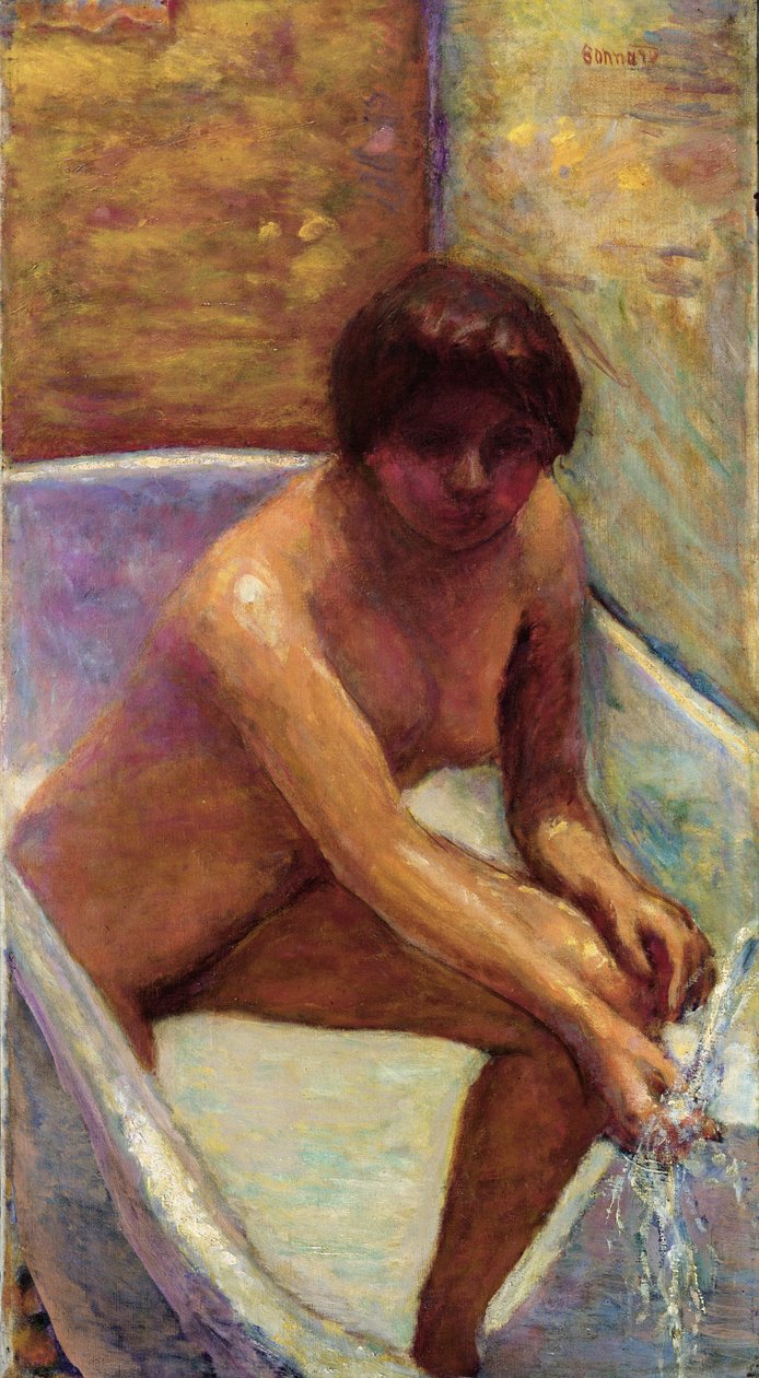 La Source veya Banyoda Çıplak by Pierre Bonnard