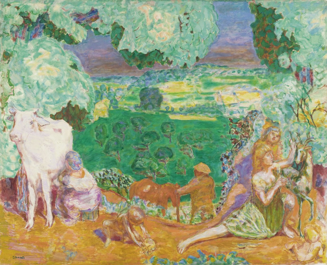 La Symphonie pastorale Manzarası, 1916-1920 by Pierre Bonnard